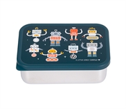 Rustfri stål madkasse med PP låg Robots